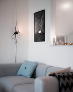 Floor-to-Ceiling Tension Cable Lamp Adjustable Spotlight LED Modern Living Room Bedroom Office — 4 Finishes