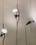 Floor-to-Ceiling Tension Cable Lamp Adjustable Spotlight LED Modern Living Room Bedroom Office — 4 Finishes