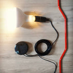 Floor-to-Ceiling Tension Cable Lamp Adjustable Spotlight LED Modern Living Room Bedroom Office — 4 Finishes