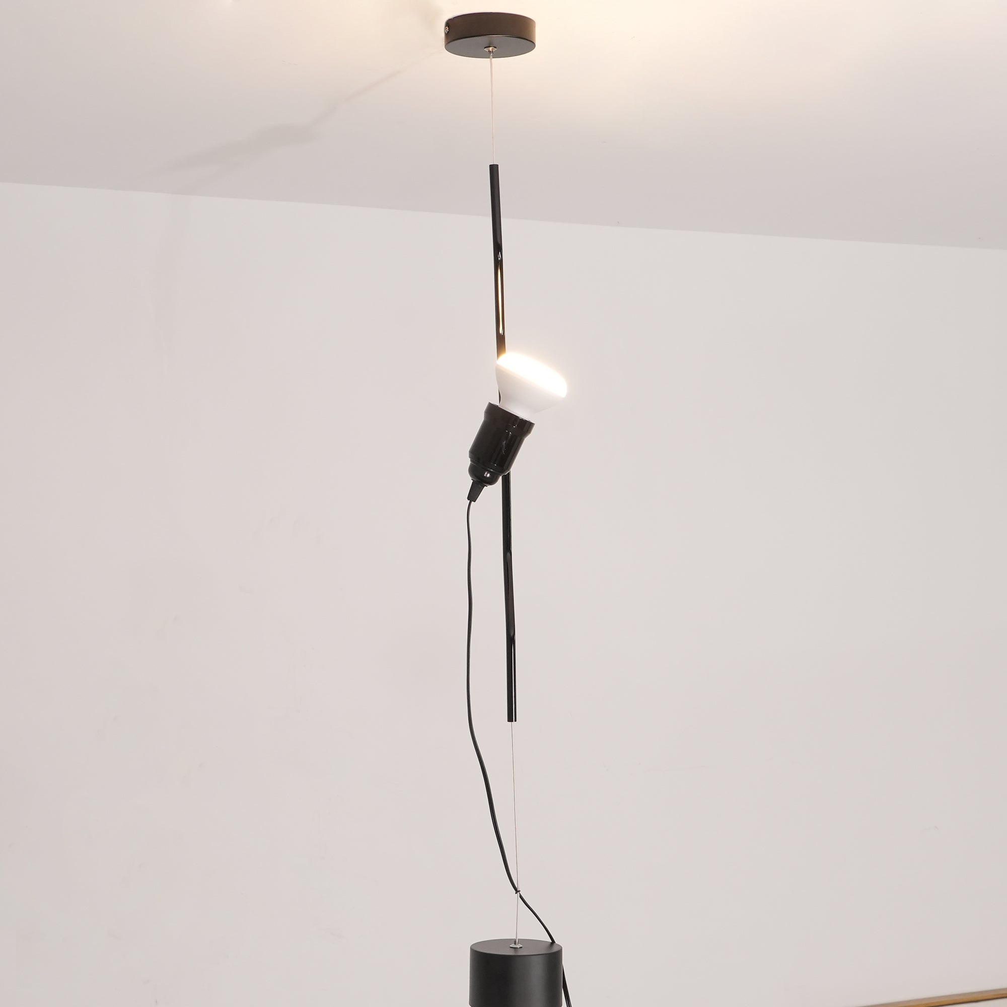 Floor-to-Ceiling Tension Cable Lamp Adjustable Spotlight LED Modern Living Room Bedroom Office — 4 Finishes