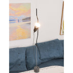 Floor-to-Ceiling Tension Cable Lamp Adjustable Spotlight LED Modern Living Room Bedroom Office — 4 Finishes