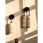 Payson Alabaster Wall Lamp Large Format Natural Stone LED Luxury Bedroom Living Room — 3 Plug Options