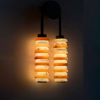Payson Alabaster Wall Lamp Large Format Natural Stone LED Luxury Bedroom Living Room — 3 Plug Options