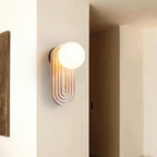 Pebivo Elegant Travertine Wall Lamp – Modern Natural Stone Sconce