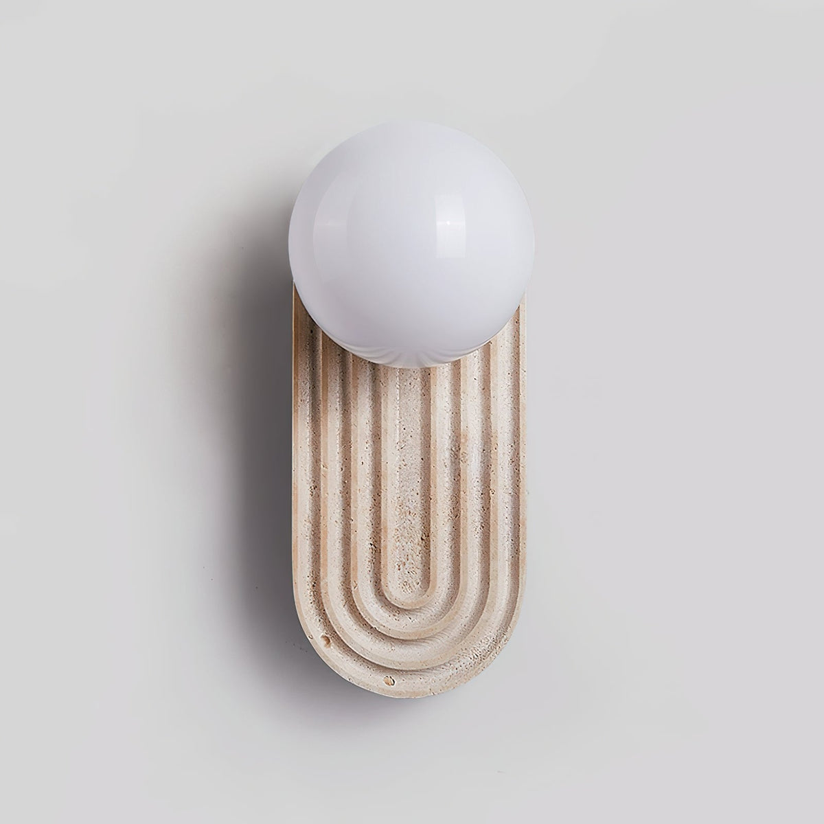 Pebivo Elegant Travertine Wall Lamp – Modern Natural Stone Sconce