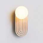 Pebivo Elegant Travertine Wall Lamp – Modern Natural Stone Sconce