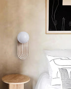 Pebivo Elegant Travertine Wall Lamp – Modern Natural Stone Sconce