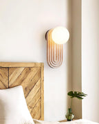 Pebivo Elegant Travertine Wall Lamp – Modern Natural Stone Sconce