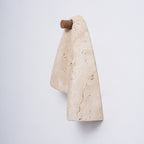 Pearlmont Travertine Wall Lamp Natural Stone LED Warm Light Bedroom Living Room — 4 Plug Options