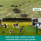 Solar-Powered Ultrasonic Animal Repeller – Motion-Activated Pest Control for Garden, Lawn & Yard