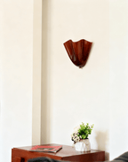 Petalia Glass Wall Sconce Art Deco LED Bedroom Living Room Hallway — Beige Green Brown Amber