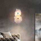 Cevra Elegant Alabaster Flower Wall Lamp