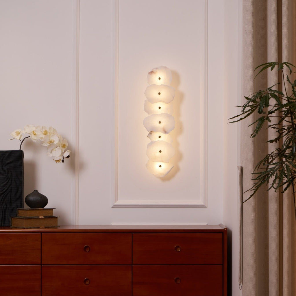 Ritta Alabaster Floral Wall Lamp