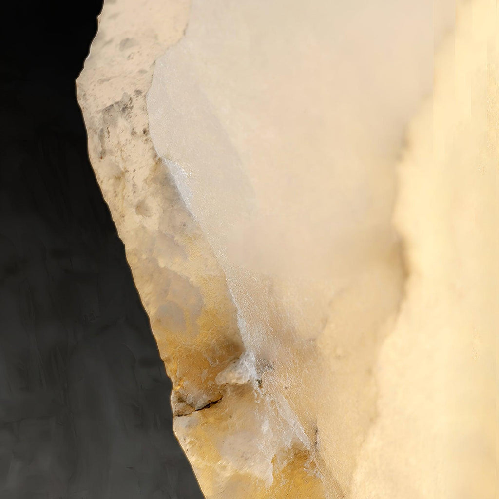 Cevra Elegant Alabaster Flower Wall Lamp