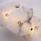 Cevra Elegant Alabaster Flower Wall Lamp