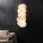 Cevra Elegant Alabaster Flower Wall Lamp