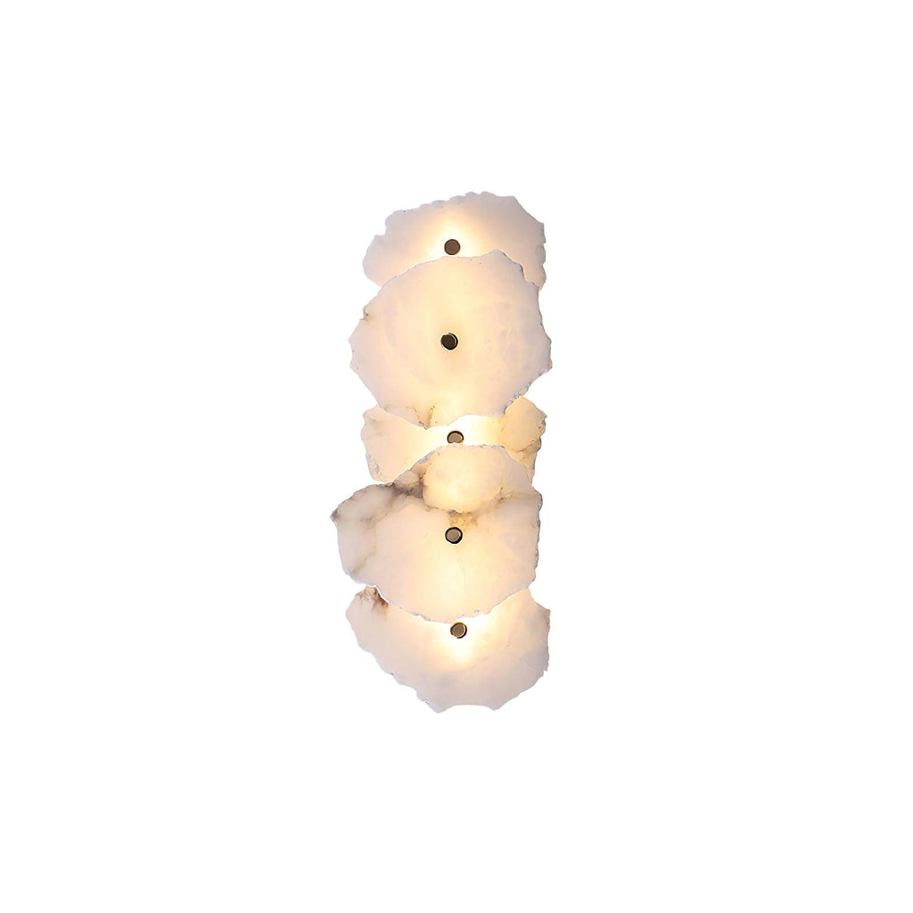 Cevra Elegant Alabaster Flower Wall Lamp