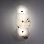 Cevra Elegant Alabaster Flower Wall Lamp