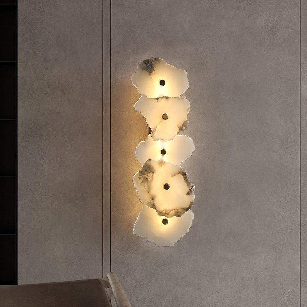 Ritta Alabaster Floral Wall Lamp