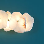 Cevra Elegant Alabaster Flower Wall Lamp