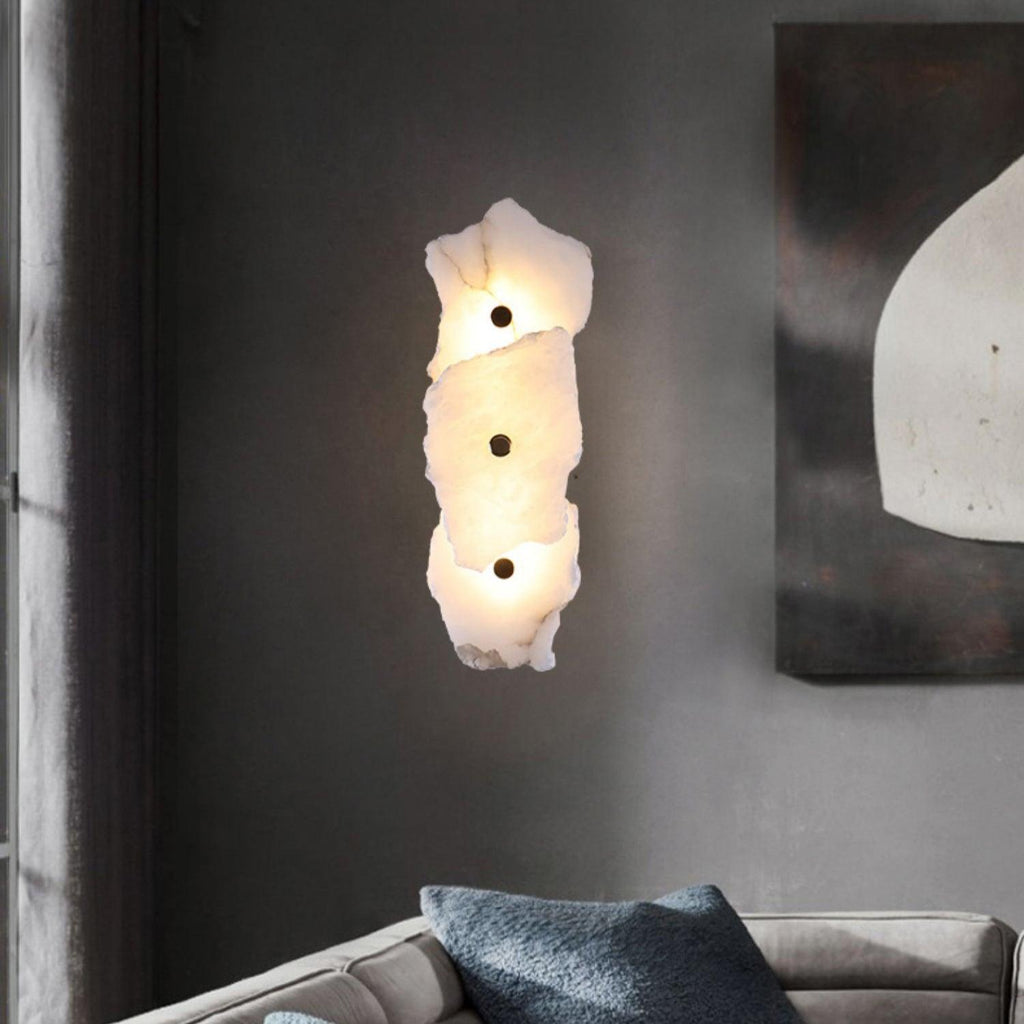 Ritta Alabaster Floral Wall Lamp