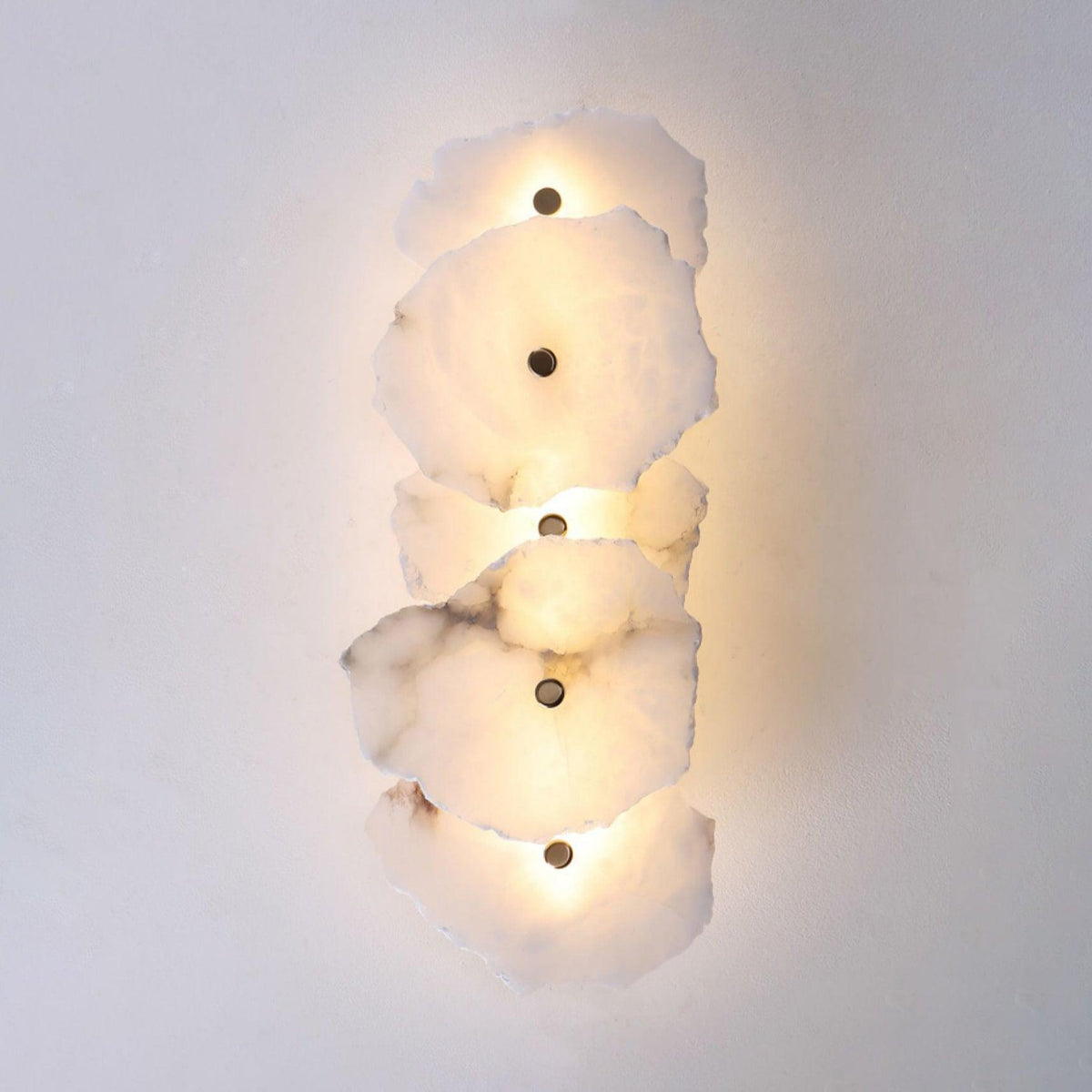 Cevra Elegant Alabaster Flower Wall Lamp
