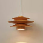 Axis Mid Century Walnut Pendant Light