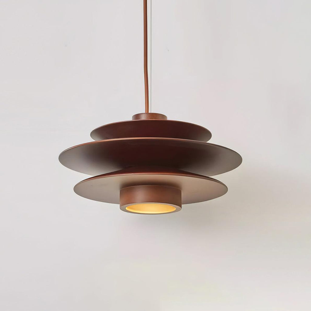 Axis Mid Century Walnut Pendant Light