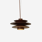 Axis Mid Century Walnut Pendant Light