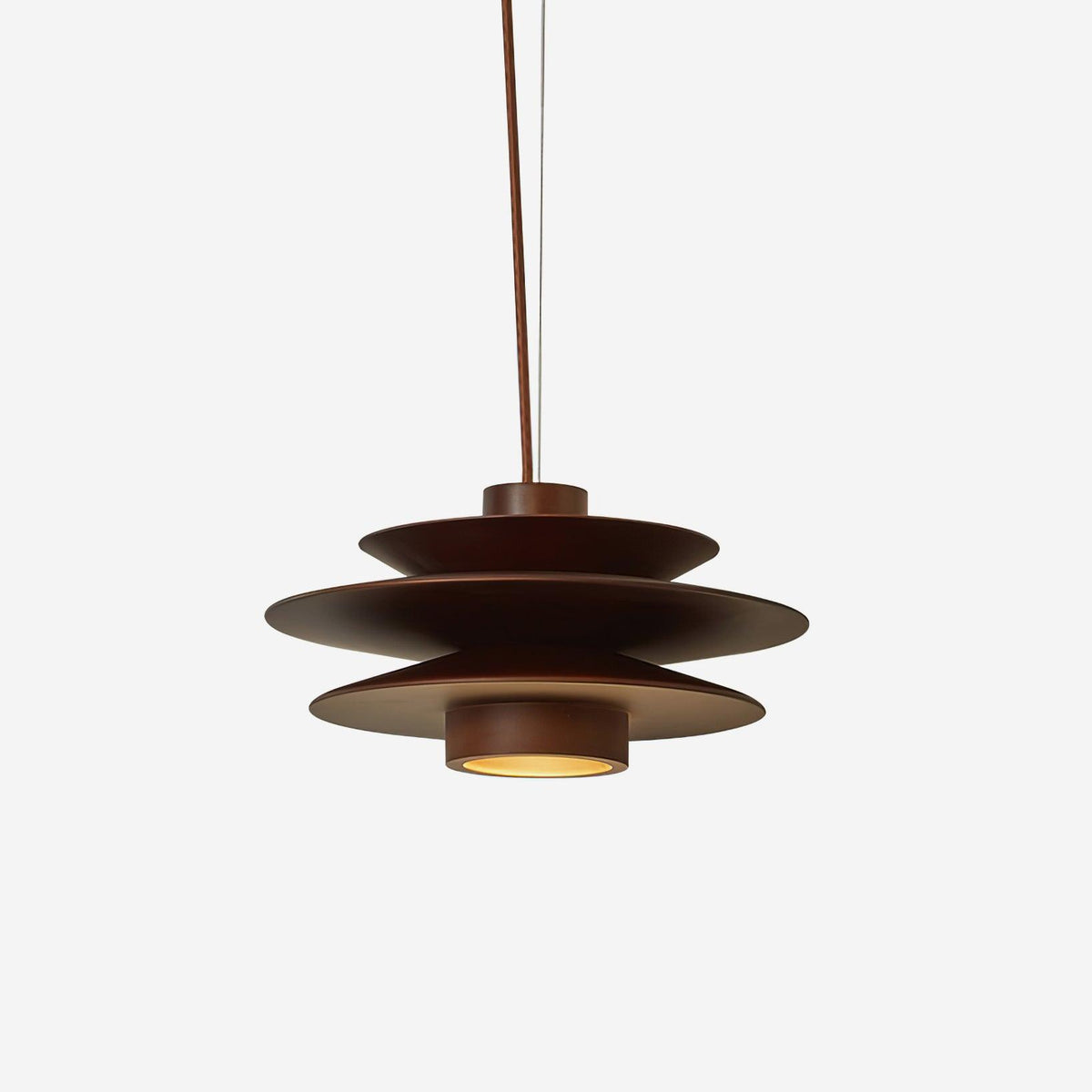 Axis Mid Century Walnut Pendant Light