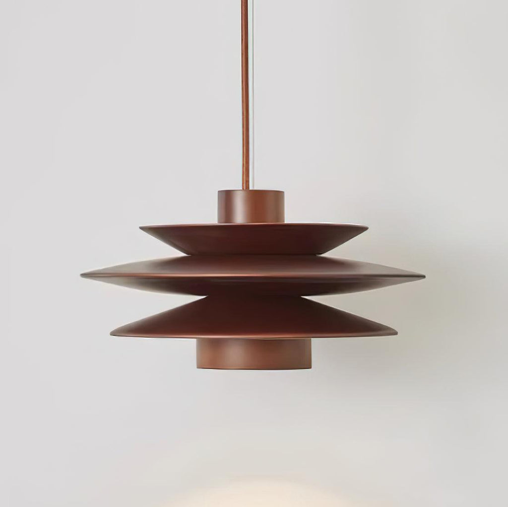 Axis Mid Century Walnut Pendant Light