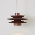 Axis Mid Century Walnut Pendant Light