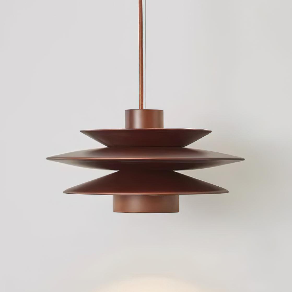 Axis Mid Century Walnut Pendant Light