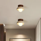 Mysa Minimalist Travertine Ceiling Light