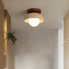 Mysa Minimalist Travertine Ceiling Light