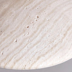 Zodore Wide-Brim Travertine Pendant Light