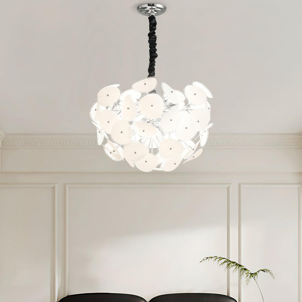 Thera Artistic Glass Globe Chandelier