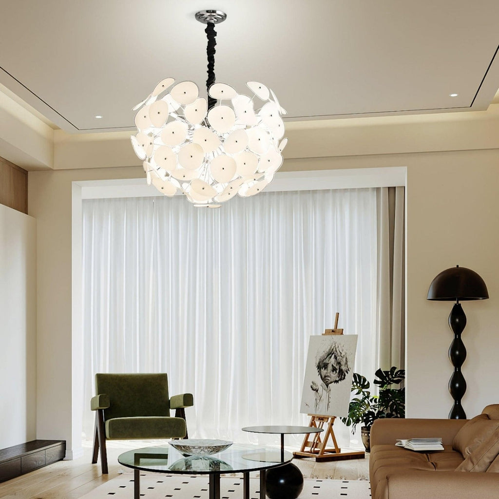 Thera Artistic Glass Globe Chandelier