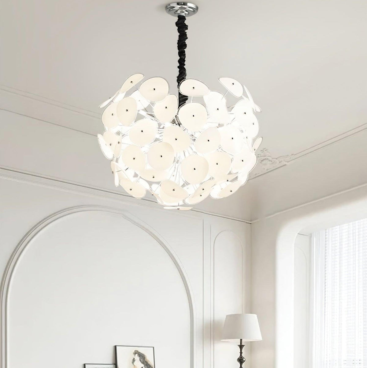 Thera Artistic Glass Globe Chandelier