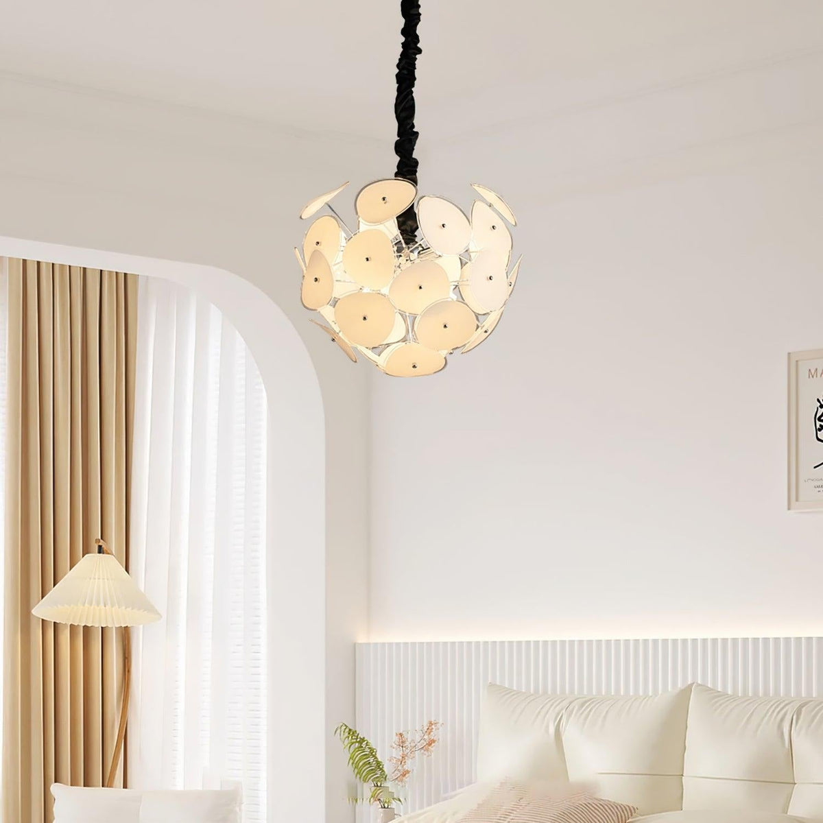 Thera Artistic Glass Globe Chandelier