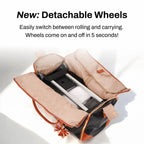 Amazirhub Foldable Garment Travel Bag with Wheels