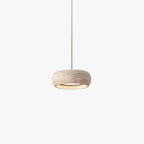 Ritta Donut-Shaped Pendant Lights Travertine