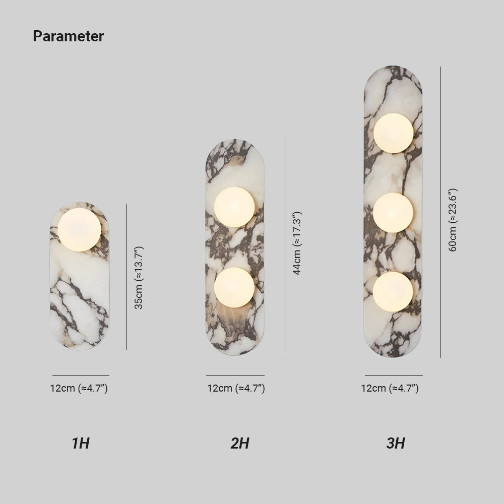 Domil Elegant Marble Wall Lamp – Modern Decorative Lighting Fixture