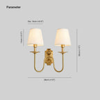 Chloe Vintage Fabric-Shade Wall Lamp