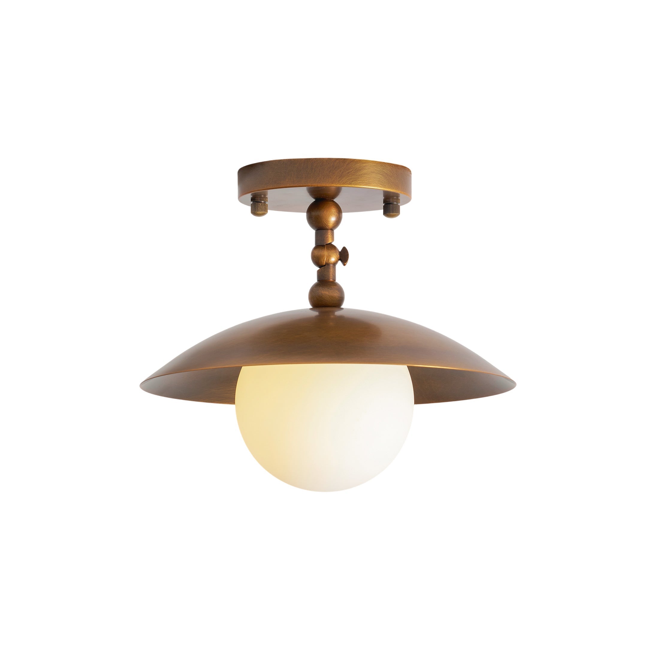 Marie Petite Flush Mount Surface Ceiling Lamp Organic Stone LED Bedroom Hallway — Multiple Finishes