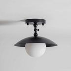 Marie Petite Flush Mount Surface Ceiling Lamp Organic Stone LED Bedroom Hallway — Multiple Finishes