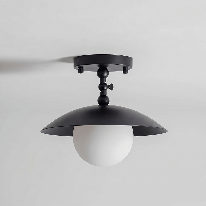 Marie Petite Flush Mount Surface Ceiling Lamp Organic Stone LED Bedroom Hallway — Multiple Finishes
