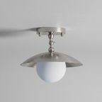 Marie Petite Flush Mount Surface Ceiling Lamp Organic Stone LED Bedroom Hallway — Multiple Finishes