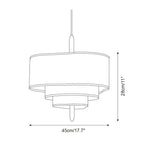 Ophel Green Fabric Pendant Lamp
