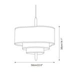 Ophel Green Fabric Pendant Lamp